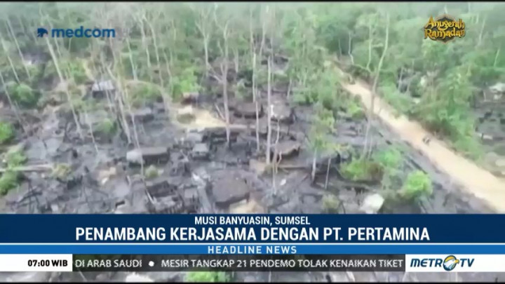 Pertambangan Minyak Mentah Ilegal di Musi Banyuasi Semakin Marak