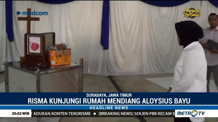 Risma Kunjungi Rumah Duka Korban Teror Bom
