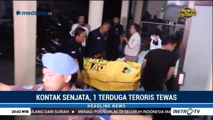 Identitas Jenazah Terduga Teroris di Jalan Sikatan Belum Diketahui