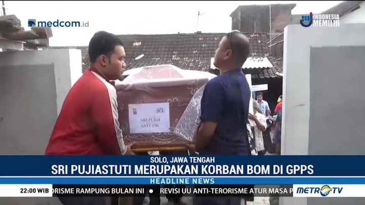Satu Korban Teror Bom Surabaya Dimakamkan di Solo