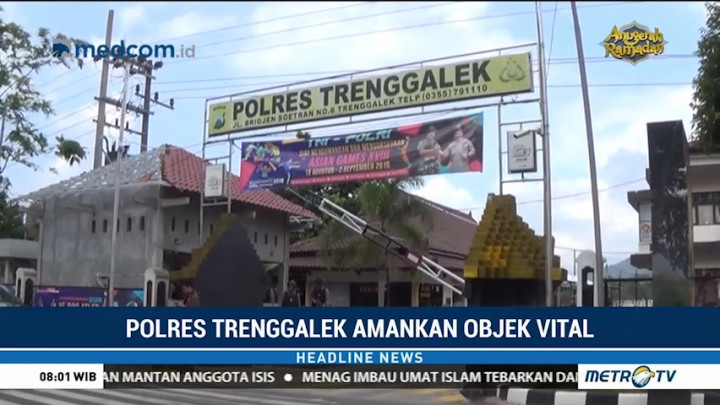 Polres Trenggalek Amankan Objek Vital
