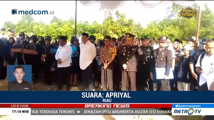 Pemakaman Iptu Auzar Dihadiri Wakapolri