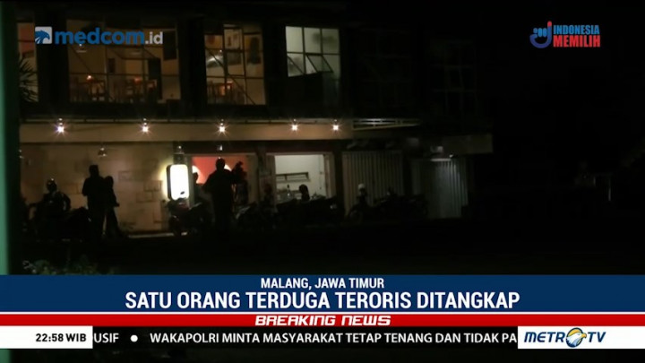 Densus 88 Kembali Tangkap Terduga Teroris di Malang