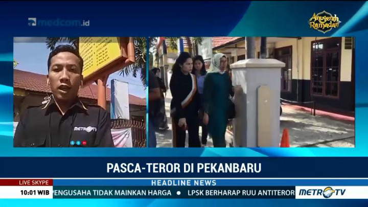 Bhayangkari Polda Riau Jenguk Korban Penyerangan