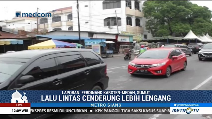 Hari Pertama Ramadan, Arus Lalin di Medan Lebih Lengang
