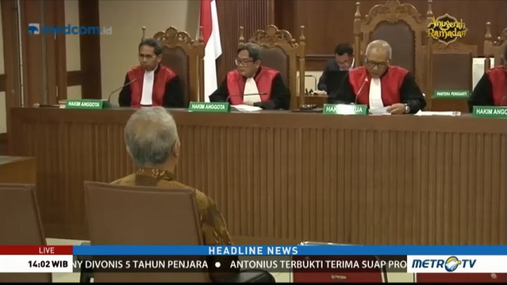 Mantan Dirjen Hubla Divonis 5 Tahun Penjara