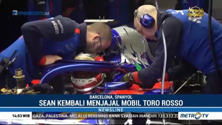 Sean Gelael Ikut Tes Formula 1 Barcelona