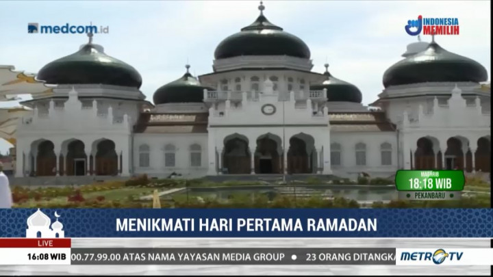 Hari Pertama Ramadan di Masjid Raya Baiturahman