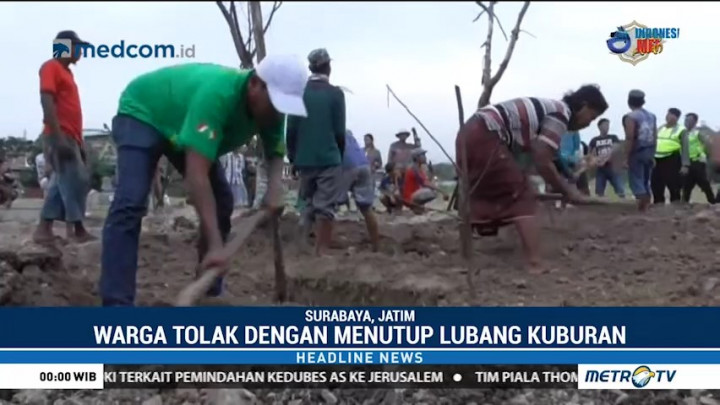 Pemakaman 7 Jenazah Terduga Teroris Surabaya Ditolak Warga
