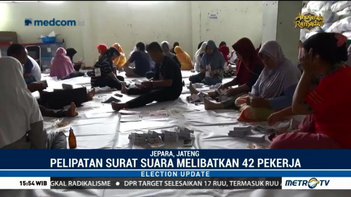 KPU Jepara Mulai Sortir Surat Suara Pilgub Jateng
