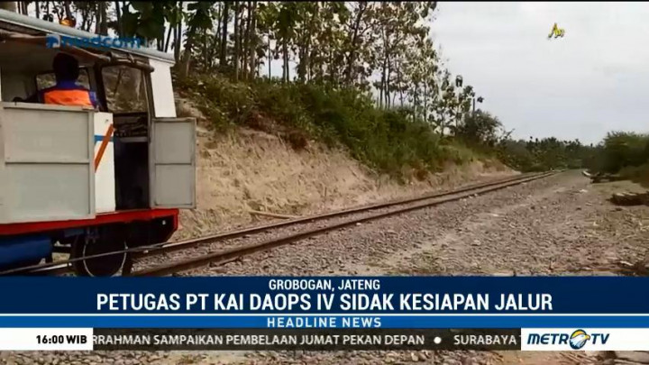 PT KAI Daop 4 Sidak Kesiapan Jalur Mudik