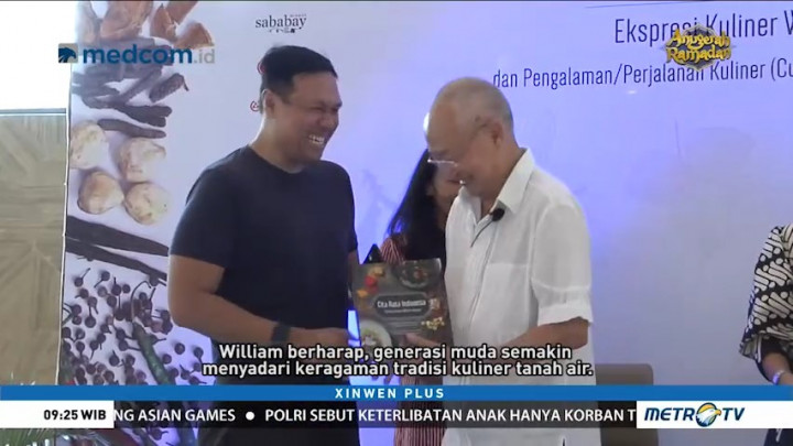 William Wongso Luncurkan Buku Cita Rasa Indonesia