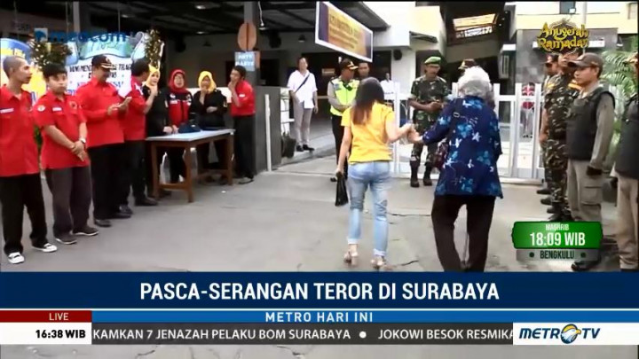 Petugas Gabungan Amankan Ibadah Sore di Gereja Santa Maria Tak Bercela