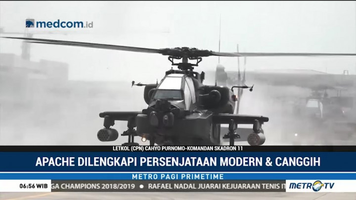 Kecanggihan Armada Tempur Helikopter Apache TNI AD
