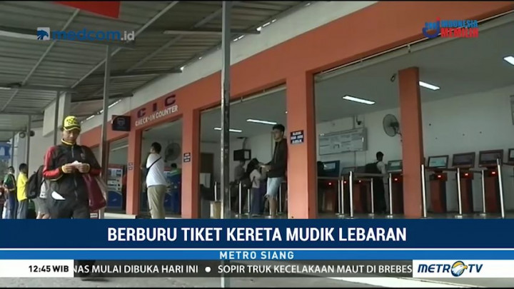 Berburu Tiket Kereta Mudik Lebaran