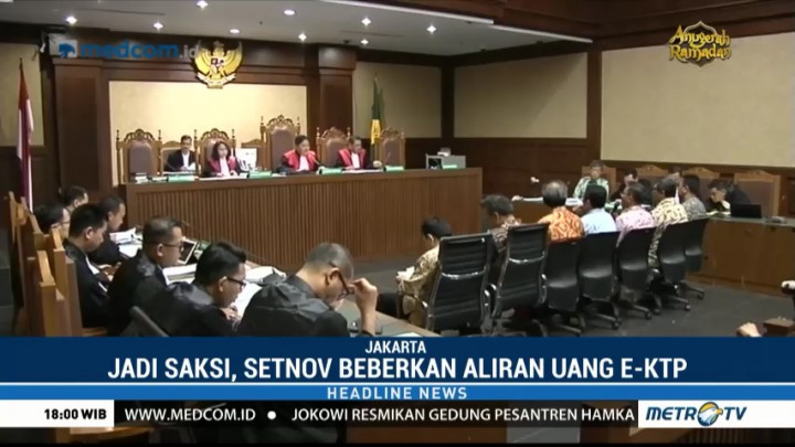 Setnov Kembali Beberkan Aliran Uang KTP-el