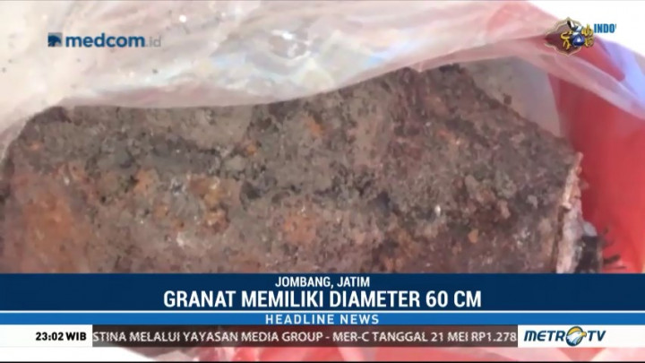 Empat Granat Aktif Ditemukan di Jombang