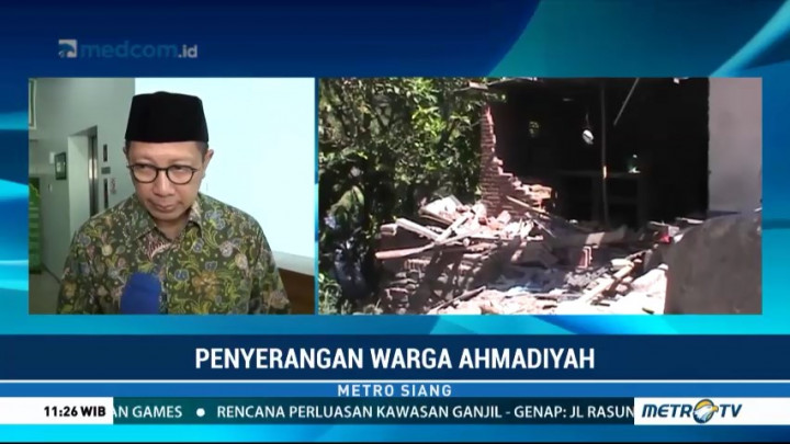 Menag Tanggapi Penyerangan Jemaah Ahmadiyah di Lombok