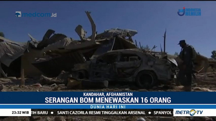 Serangan Bom di Afghanistan Tewaskan 16 Orang