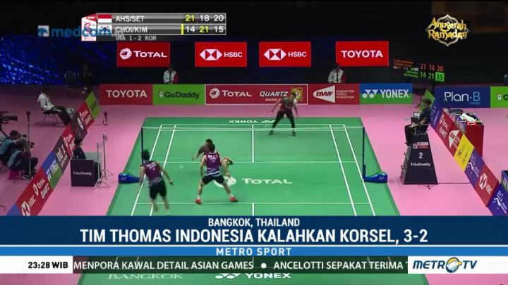 Indonesia Lolos ke Perempat Final Piala Thomas dan Uber 2018