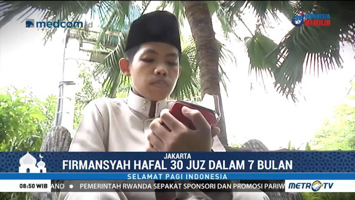 Kenalan dengan Firmansyah, Hafiz Cilik Berprestasi