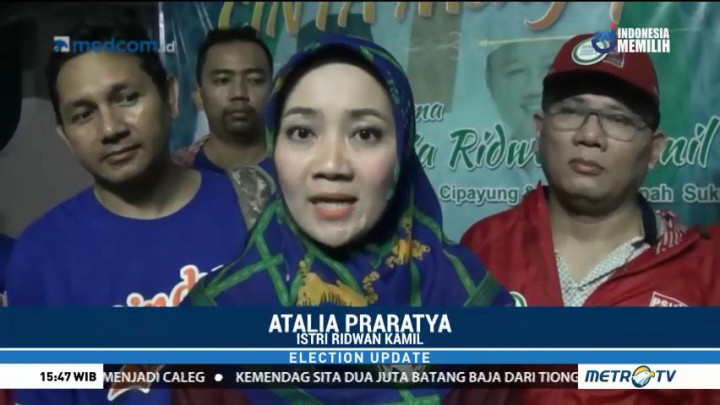 Atalia Blusukan Dongkrak Suara Ridwan Kamil