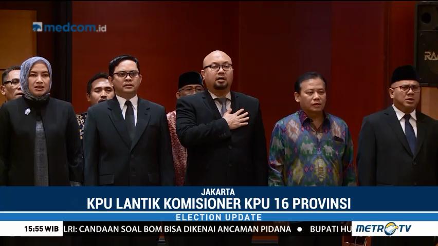 KPU Lantik Anggota KPU dari 16 Provinsi