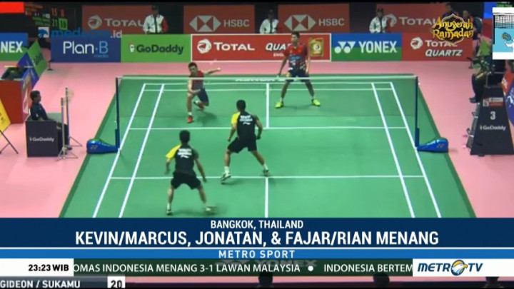 Tim Thomas Indonesia Tantang Tiongkok di Semifinal