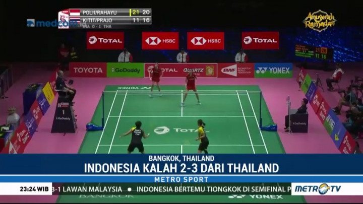 Tim Uber Indonesia Terhenti di 8 Besar