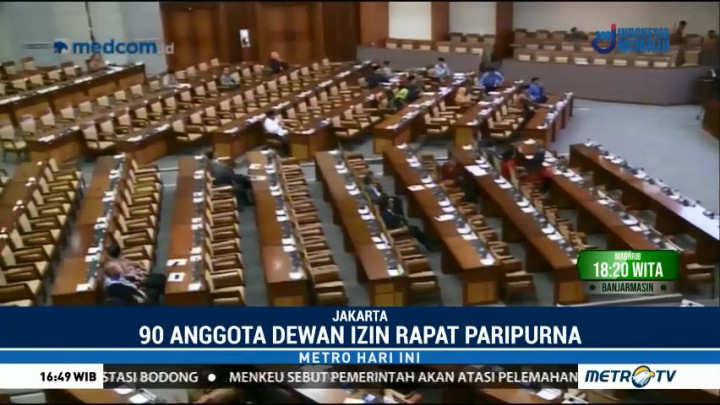 424 Anggota DPR Tak Hadiri Rapat Paripurna Pengesahan UU Terorisme