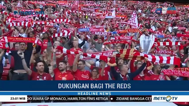 Meski Kecewa, Suporter Liverpool Rayakan Hasil Akhir Liga Champions