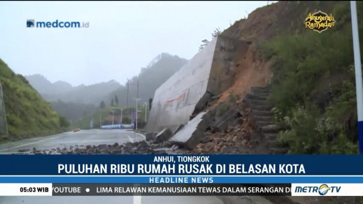 Badai Terjang Sejumlah Wilayah di Tiongkok