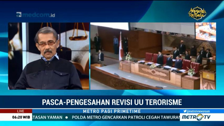Kriminolog UI Tak Puas dengan UU Antiterorisme