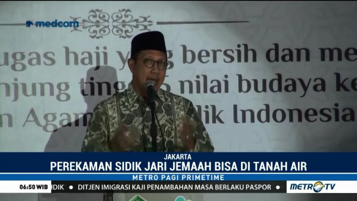 Calhaj Kini Bisa Rekam Data Biometrik di Indonesia