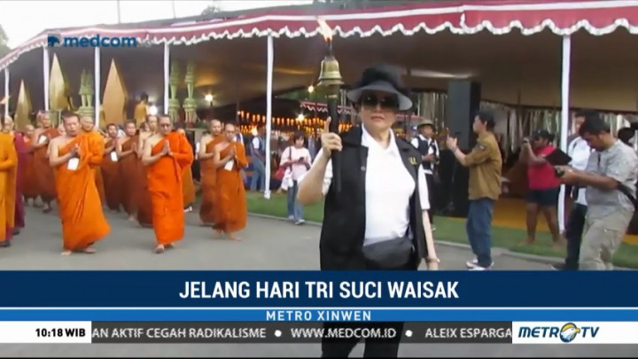 Api Abadi Disemayamkan di Candi Mendut