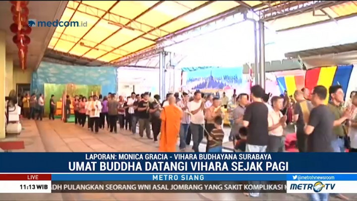 Perayaan Waisak di Wihara Budhayana Surabaya Dijaga TNI-Polri