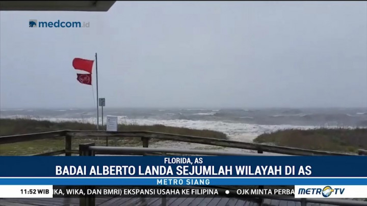 Badai Subtropis Alberto Hantam AS