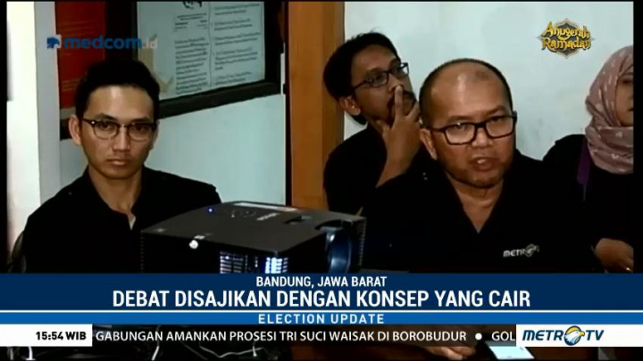 KPU dan Metro TV akan Gelar Debat Ketiga Pilgub Jabar