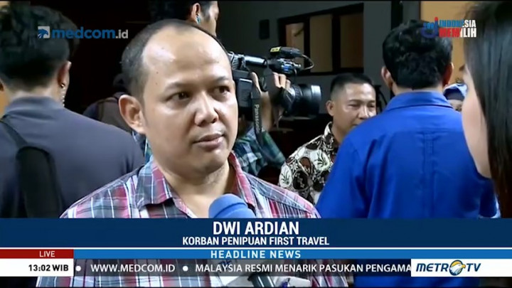 Korban First Travel Tak Puas dengan Vonis Hakim