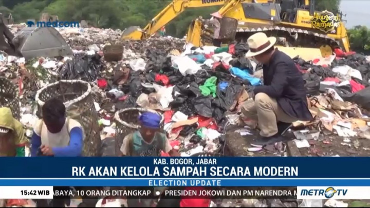 Ridwan Kamil Janjikan Pengelolaan Sampah Secara Modern