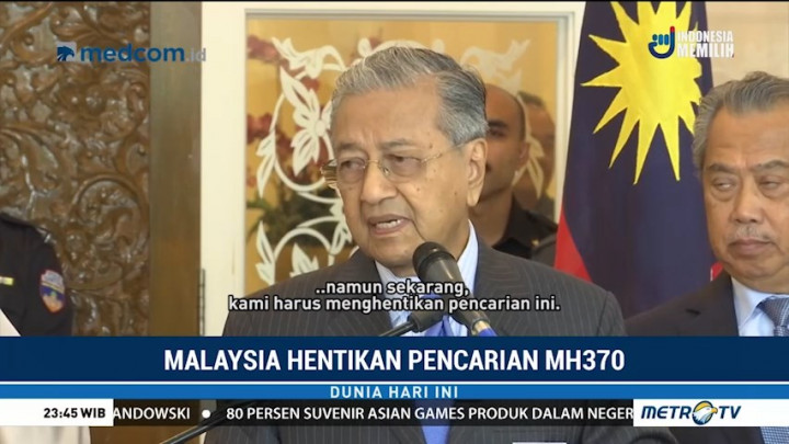Malaysia Hentikan Pencarian MH370