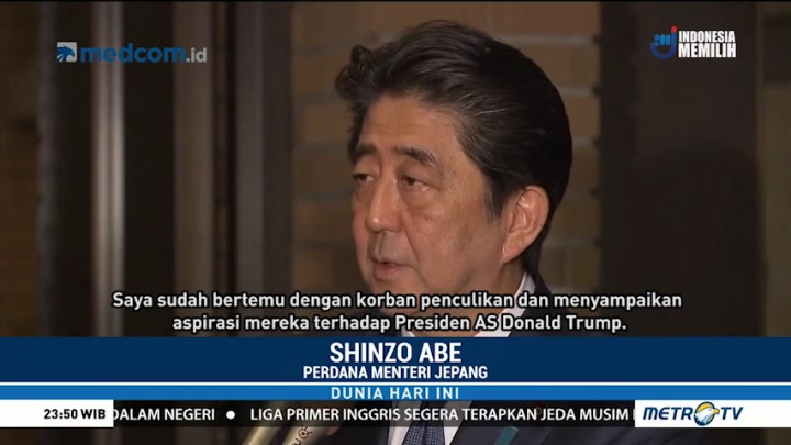 Trump akan Temui Shinzo Abe Sebelum Bertemu Kim Jong-un