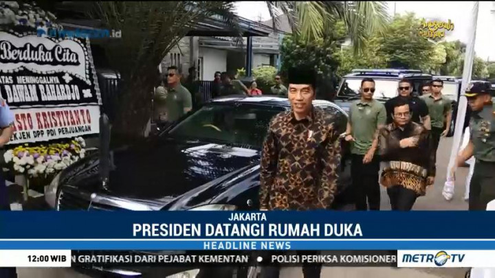 Jokowi Melayat ke Rumah Duka Dawam Rahardjo