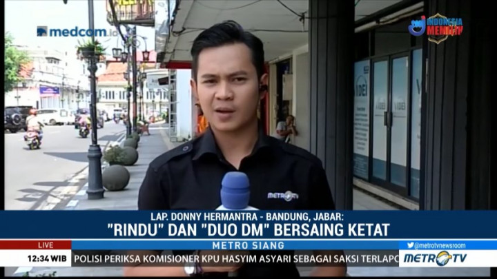 Elektabilitas Paslon Rindu dan Duo DM Bersaing Ketat