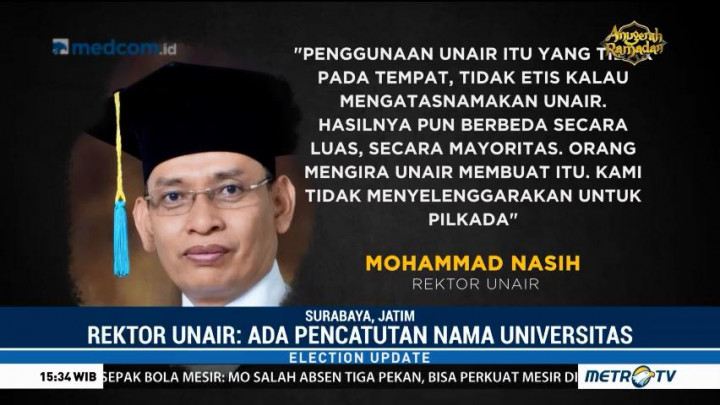 Unair Bantah Bikin Survei Pilgub Jatim