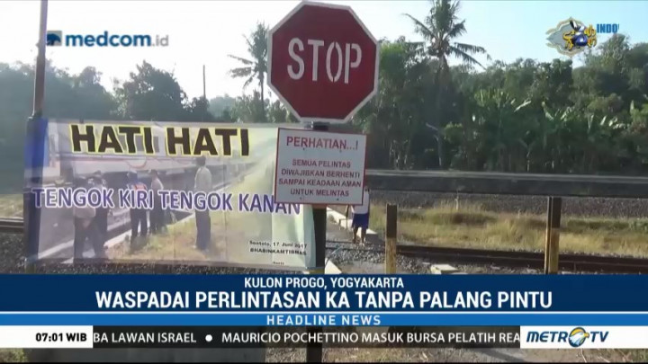 Waspadai Perlintasan KA Tanpa Palang Pintu saat Musim Mudik