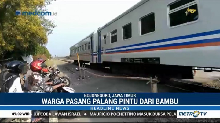 103 Perlintasan KA di Bojonegoro tak Berpalang Pintu