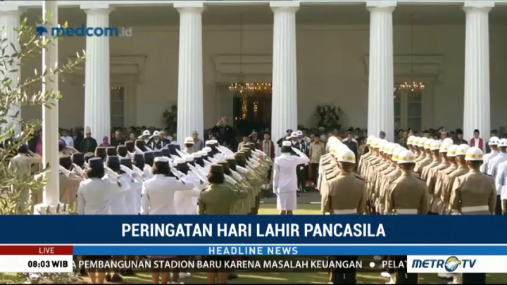 Jokowi Pimpin Upacara Peringatan Hari Lahir Pancasila