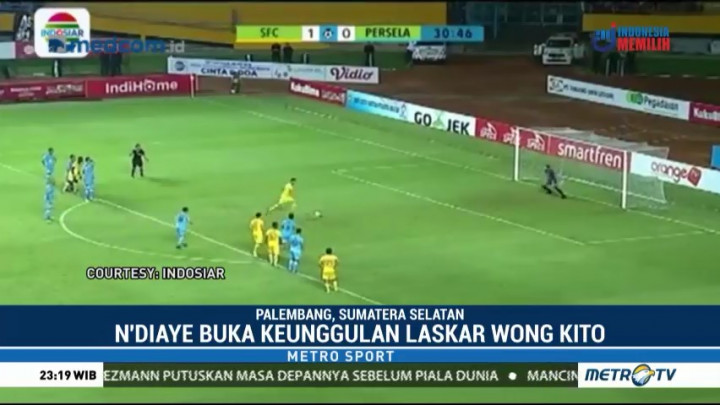 Sriwijaya FC Menang Besar Atas Persela