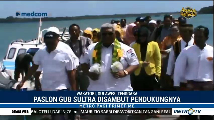 Ali Mazi Sapa Pendukungnya di Pulau Tomia